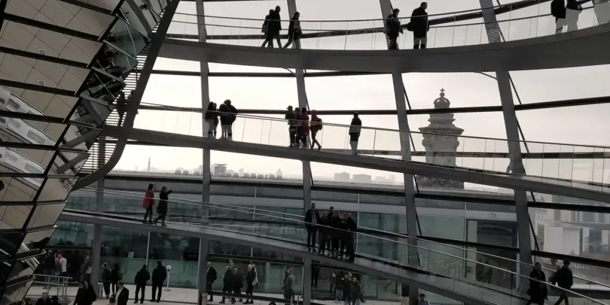 people-walking-multi-tier-building